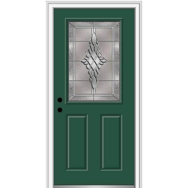 Verona Home Design Grace 36'' X 80'' Fiberglass Front Entry Doors | Wayfair